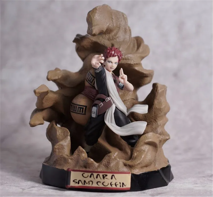 Героя аниме Наруто Узумаки фигурку ниндзя Uzumaki Naruto Gaara песок гроб казекаге Toynami