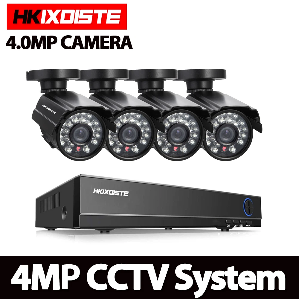 Система видеонаблюдения HKISDISTE HD 4 канала 4k 1080p DVR камеры МП ТВЛ|8ch dvr kit|dvr kitcamera 8ch |