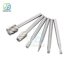 6 шт.компл. HSS Dremel вращающийся инструмент, мини сверла, набор сверл, инструменты Dremel для деревообработки, набор инструментов для резьбы, Аксессуары Dremel