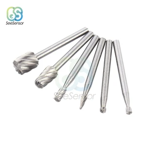 6 шт.компл. HSS Dremel вращающийся инструмент, мини сверла, набор сверл, инструменты Dremel для деревообработки, набор инструментов для резьбы, Аксессуары Dremel