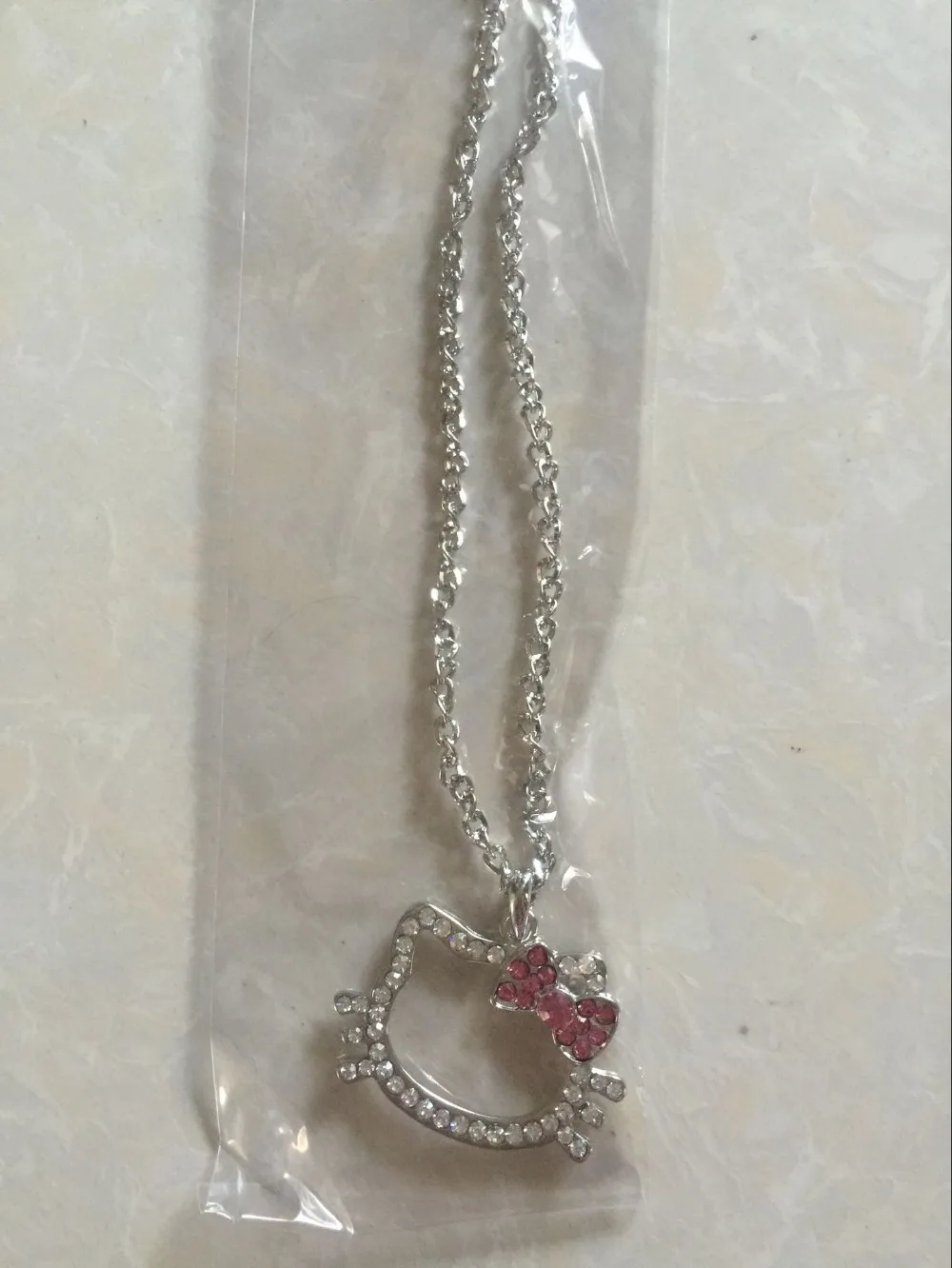 Летние изделия Новый Style18k Золото Серебро покрытием Crystal Hello Kitty ювелирные оптом