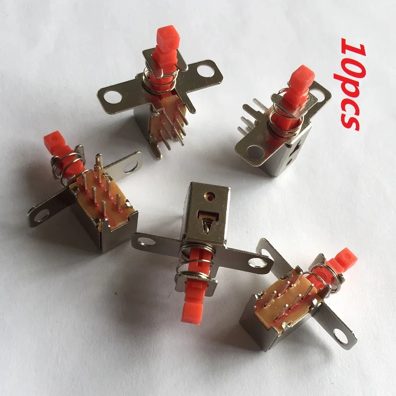 Self Lock Latching Uni-Direction Push Button Switch DPDT Right Angle | Power Tool Accessories