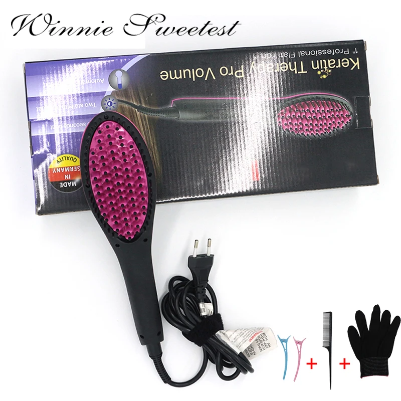Расческа для волос щетка Профессиональный Выпрямитель бигуди плоский Утюг