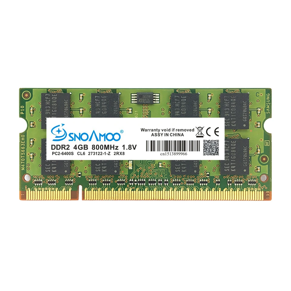 SNOAMOO ноутбук РАМН DDR2 4 ГБ 667 мГц PC2 5300S 800 6400S 200Pin 1 2 DIMM Тетрадь памяти пожизненная
