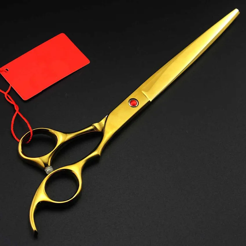Профессиональные 4 комплекта 8 дюймов золотые ножницы для стрижки домашних