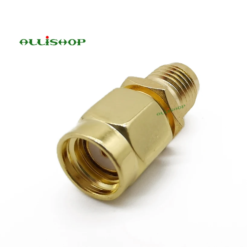 Фото 2Pcs RF SMA Adapter RP Male to Female Wire Terminal Copper Connector Jack Goldplated Straight for Wireless Antenna Обустройство 2Pcs RF SMA Adapter RP Male to Female Wire Terminal Copper Connector Jack Goldplated Straight for Wireless Antenna Обустройство