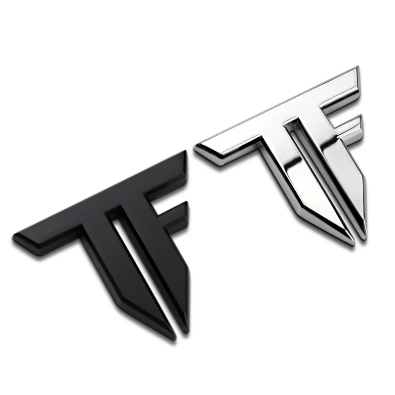 Супер качество TF буквы бар трансформаторы цинковый сплав автомобильный Стайлинг Реконструированный эмблемный знак 3D наклейка автомобильная популярная марка для спортивного автомобиля