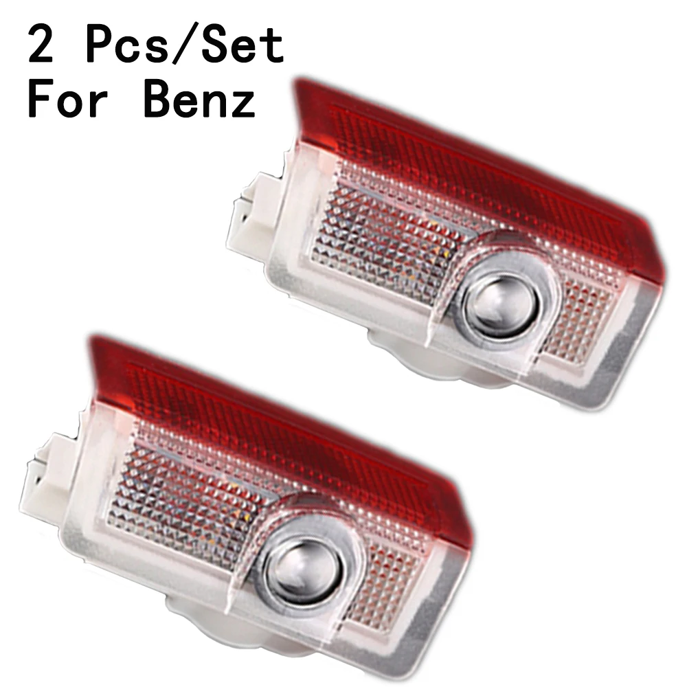 For Benz GLK/X204/W169/W168/W245 Weclome Lamp With Logo 2Pcs/Set Only LED Courtesy Lens Ghost Shadow Projetor 3W | Автомобили и