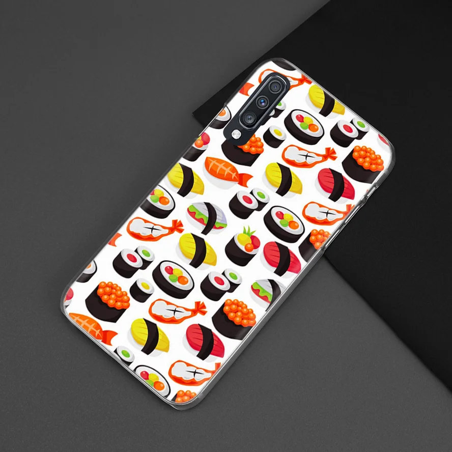Цветной чехол для samsung Galaxy A50 A70 A20e A40 A30 A20 A10 A8 A6 Plus A9 A7 жесткий прозрачный чехол для телефона из поликарбоната