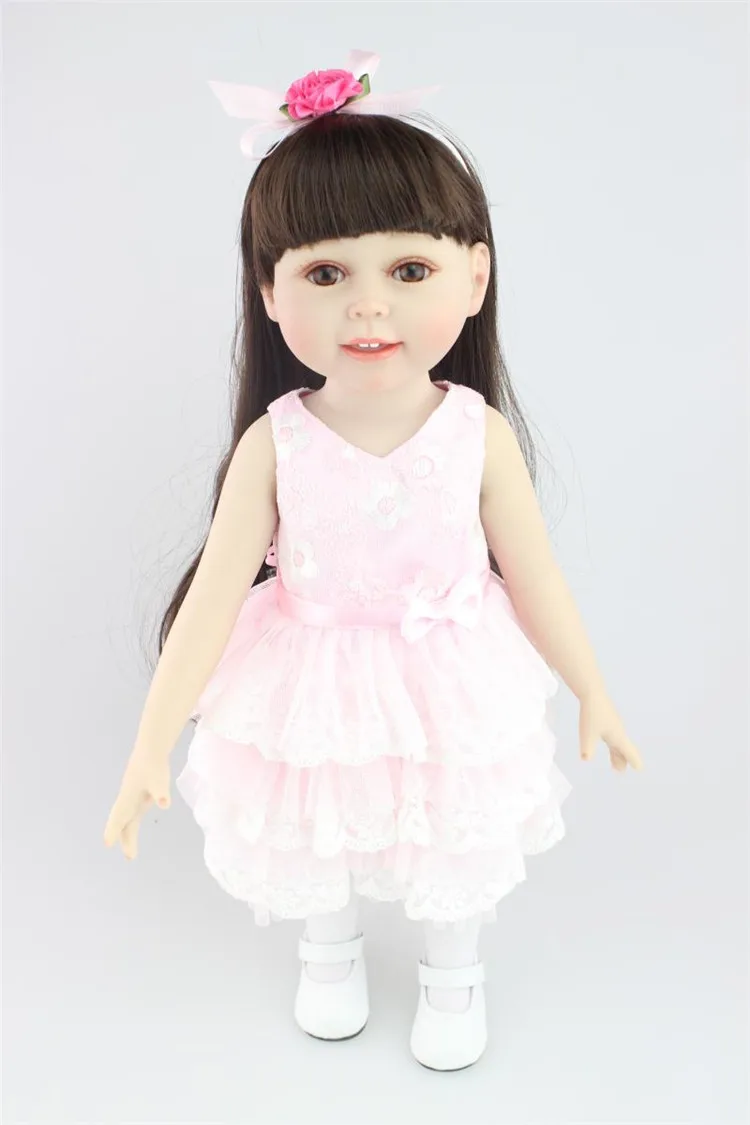 Кукла Reborn Girl NPK 45 см/18 дюймов виниловая Baby dolls игрушки Bebes reborn куклы принцессы для