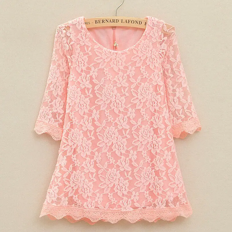 2019 New Hot Latest Fashion Summer Baby Girls Kids Cute Sweet Princess Long Sleeve Flower Party Tutu Lace Short Mini Dress | Детская