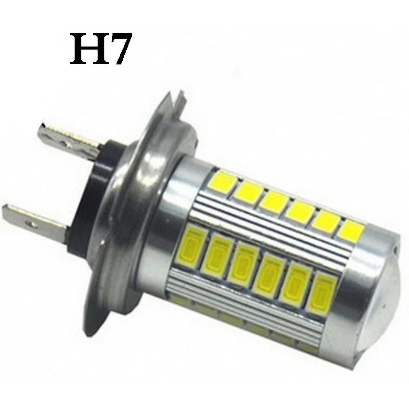 10X LED 9005 H4 H7 H11 H8 ba15s 5630 33SMD Frenata Tornitura Lampada Della Nebbia дневные ходовые огни Lampadina Bianco DC12V |