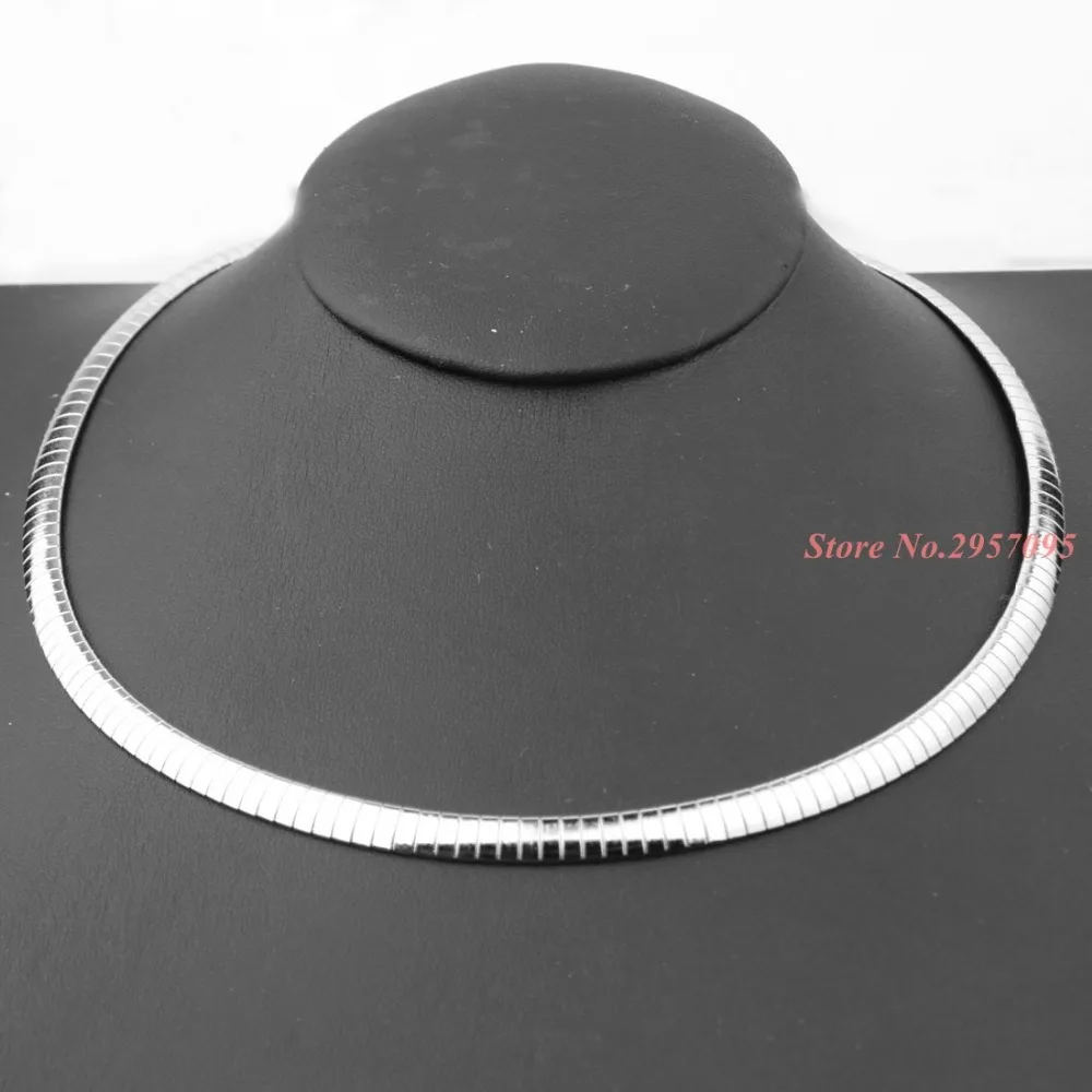 Новый Модный женский ошейник из нержавеющей стали золотистого/серебристого