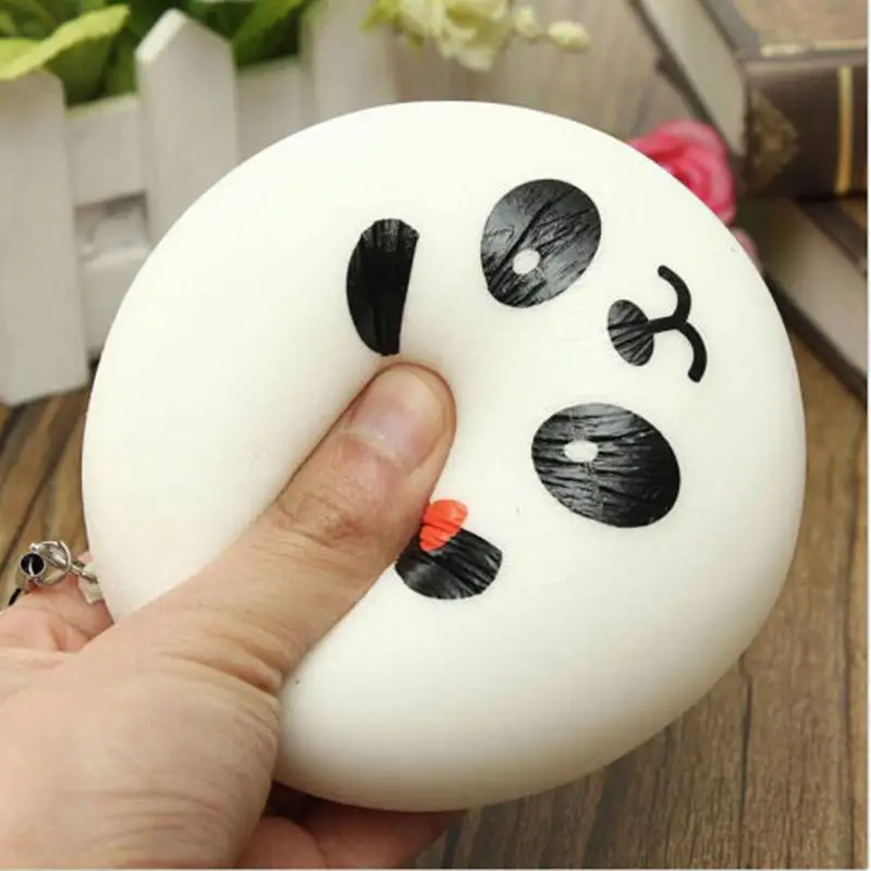 Jumbo Panda Squishy Charms Kawaii Buns Bread Cell Phone Key/Bag Strap Pendant Squishes Bag Parts & Accessories 4cm