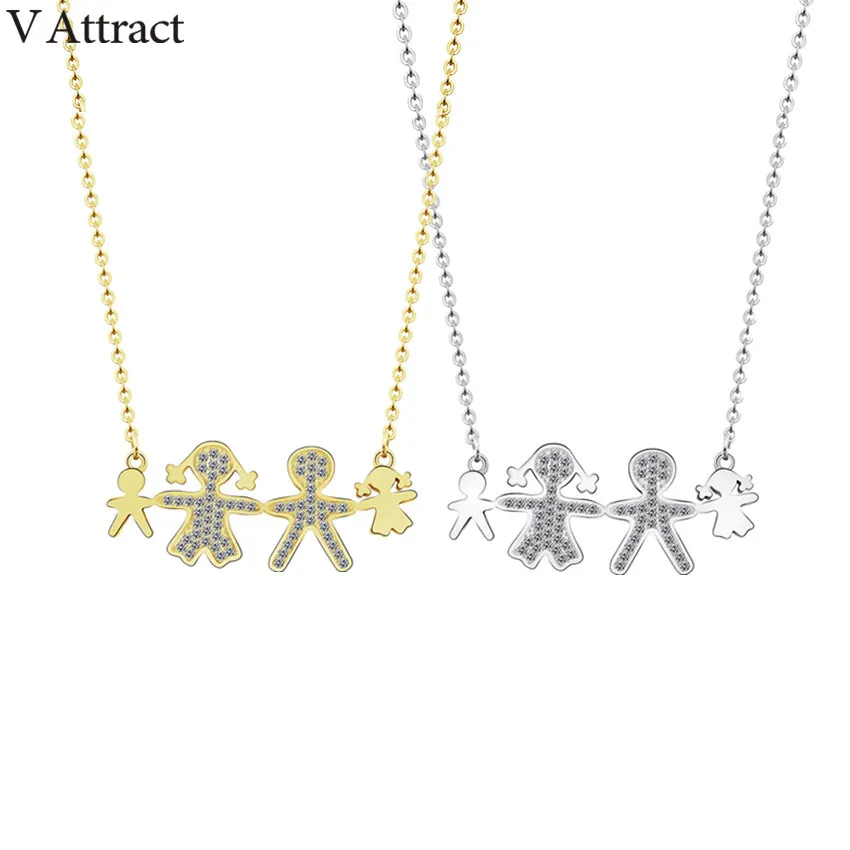 V привлечь 10 шт. со стразами Для детей Макси колье 2017 Gold Filled Bijoux Femme дружбы подарок