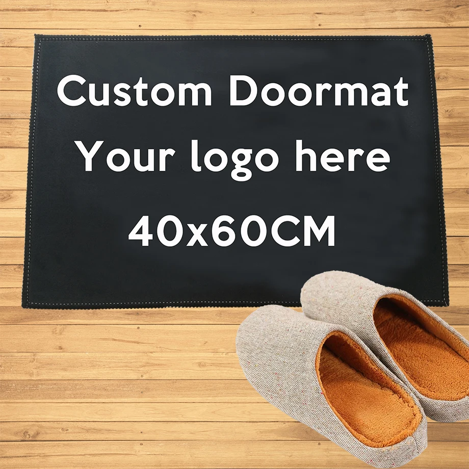 Custom Doormat Entrance Welcome Mats Hallway Doorway Bathroom Kitchen Rugs Floor Mats Carpet All Color All Logo, free shipping