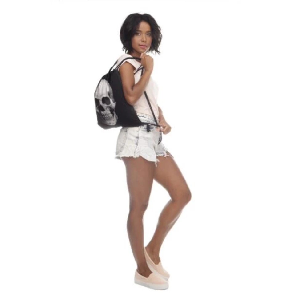 Рюкзак с 3D-принтом черепа для мужчин и женщин модная дорожная сумка покупок |