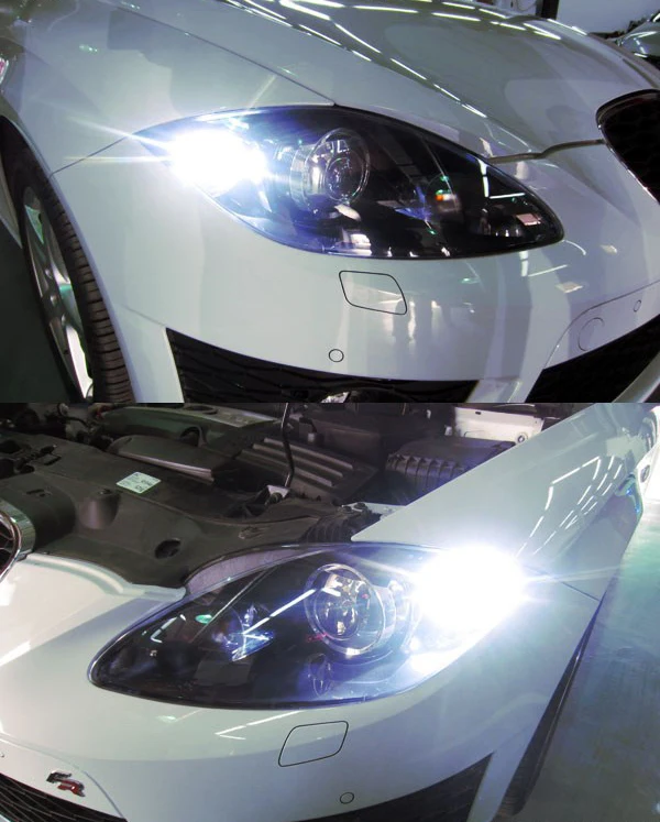2x1156 P21W светодиодный Сменные лампы для Seat LEON Alhambra Leon Cupra дневных ходовых огней DRL |
