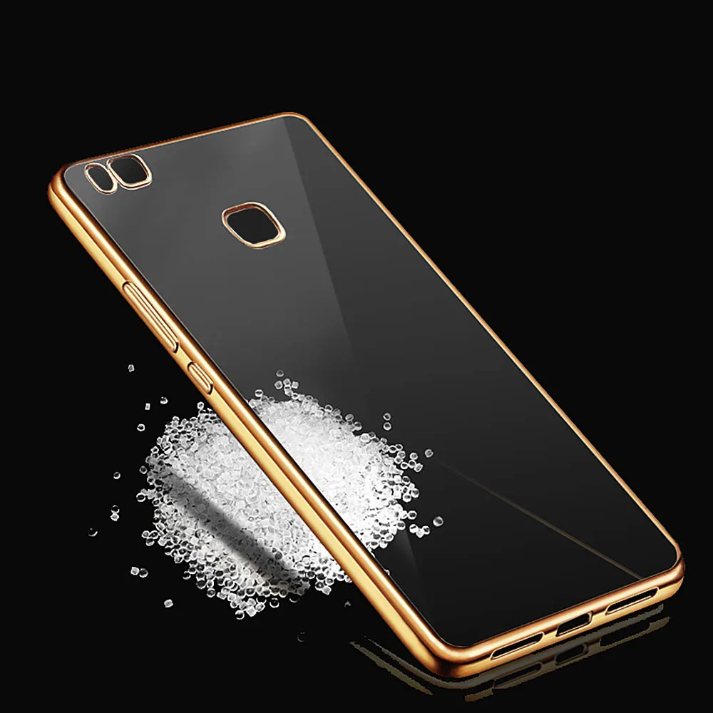 Чехол для huawei p9 lite блестящий чехол 2016 позолоченный ТПУ Мягкий силиконовый