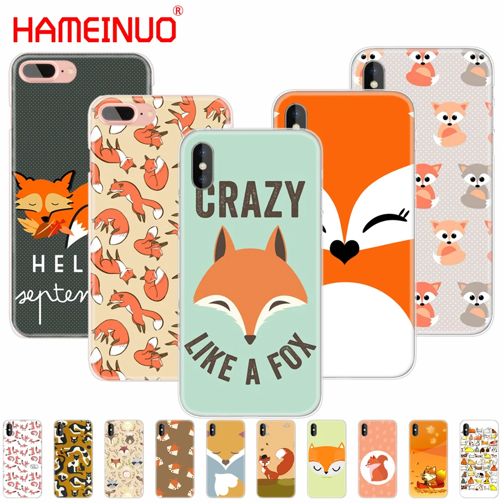 HAMEINUO sly fox Чехол для мобильного телефона с милыми животными iphone 6 4 4s 5 5s SE 5c 6s 7 plus