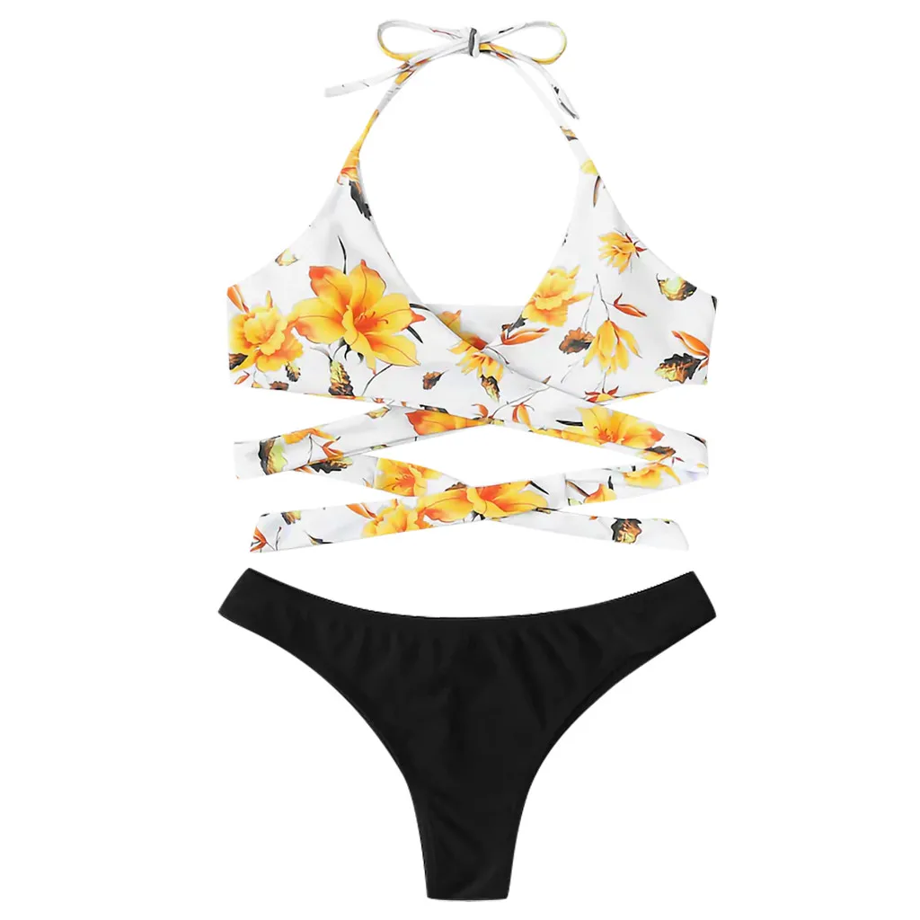 Сексуальный раздельный купальник с высокой талией новинка Женский комплект