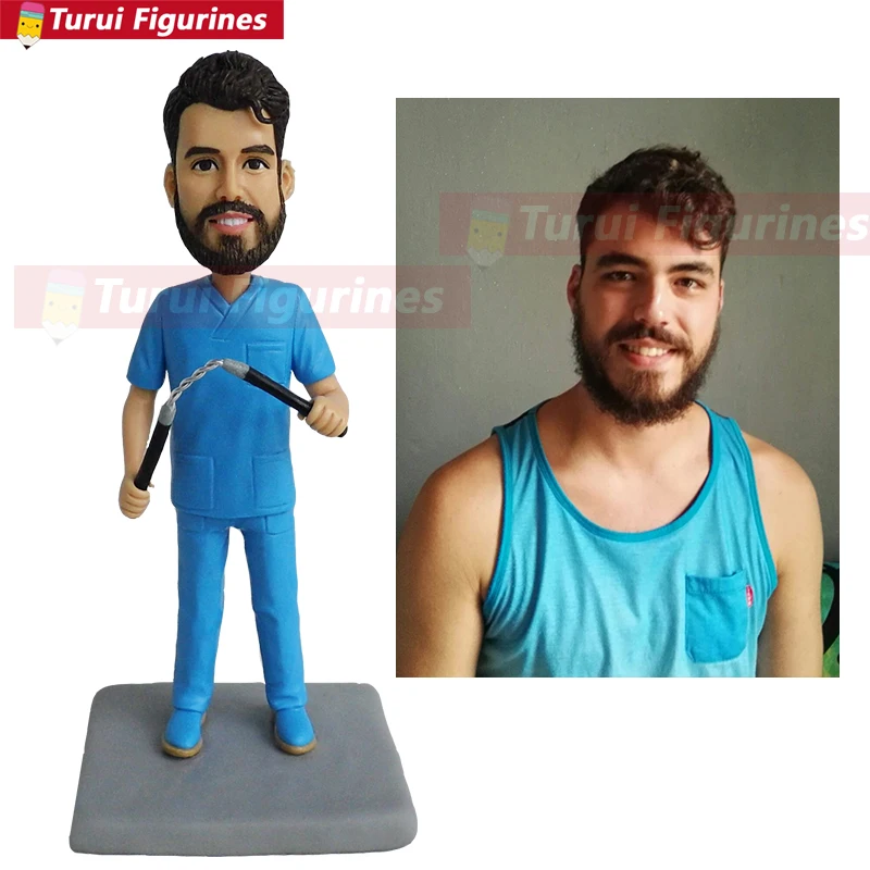 Персонализированные фигурки военно-морского офицера из глины Персонализируйте