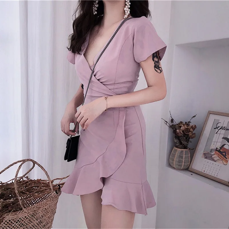 Стильная женская юбка с V образным вырезом|Женские платья| |