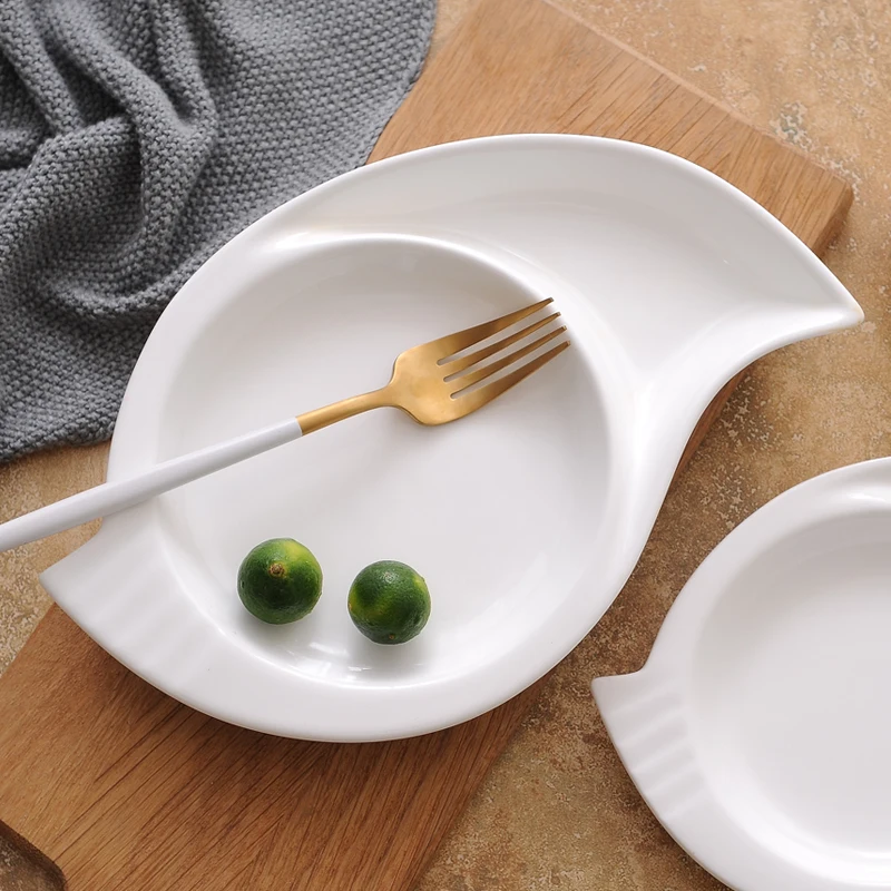 Dessert plates cute ceramics creative steak Chinese dumplings snacks western salad dishes tapas | Дом и сад