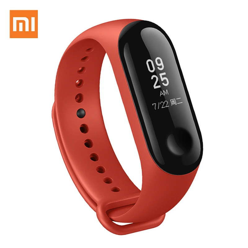 Оригинальный Смарт браслет Xiaomi Mi Band 3 цветной ремешок на запястье пульсометр