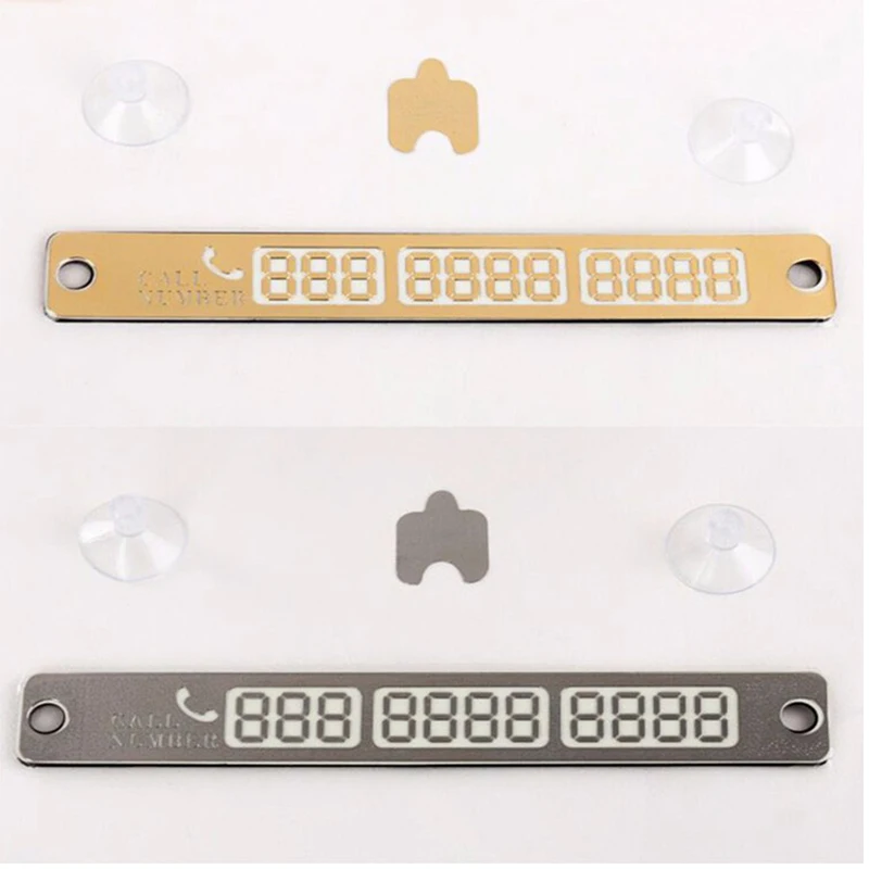 Автомобильный Стайлинг светящийся номер телефона наклейка для парковочной