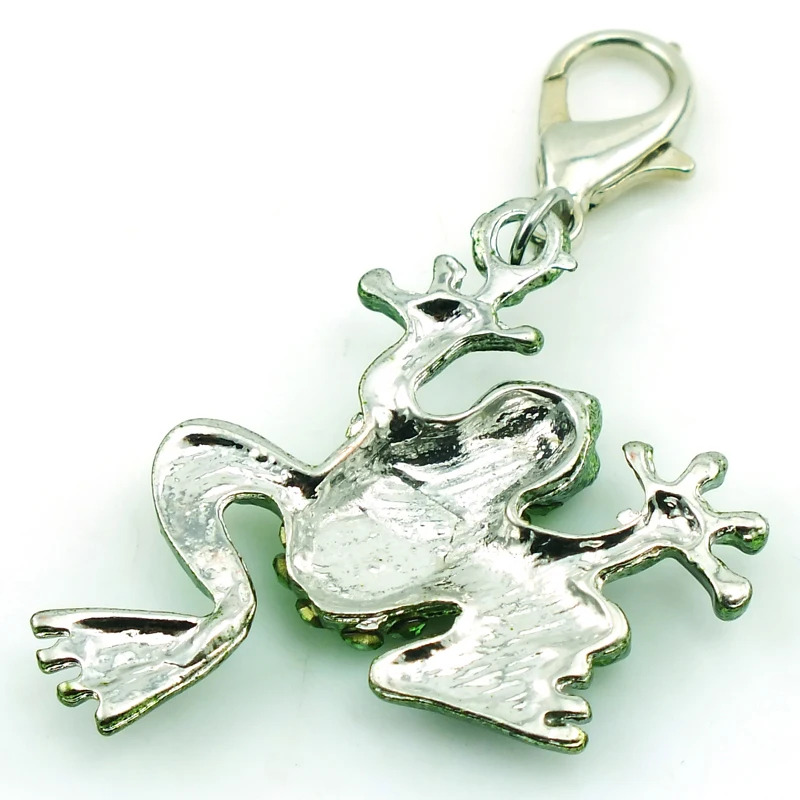 Бренд jinglang Новая мода Омаров застежка Подвески 2 цвета горный хрусталь лягушка DIY
