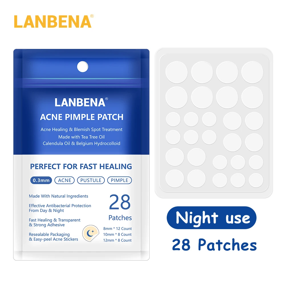 Lanbena акне прыщи патч 28 шт невидимые наклейки лечение прыщей мастер средство для