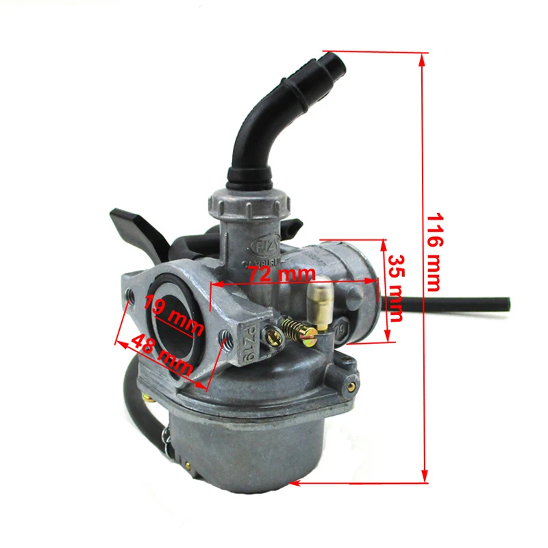 XLSION 19 мм Carb PZ19 Карбюратор рычаг дроссель для 50cc 70cc 90cc 110cc китайский питбайк ATV Quad