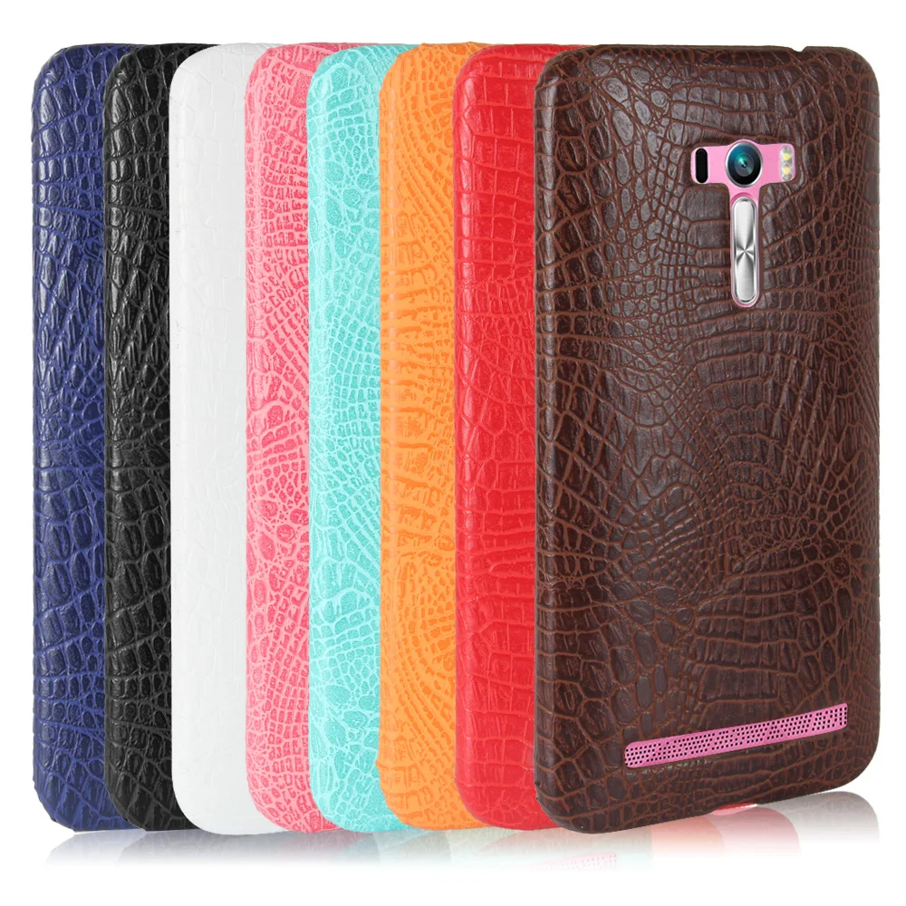 Case For ASUS ZenFone Selfie ZD551KL Luxury Crocodile Grain Leather Slim Hard Shell Back Cover |