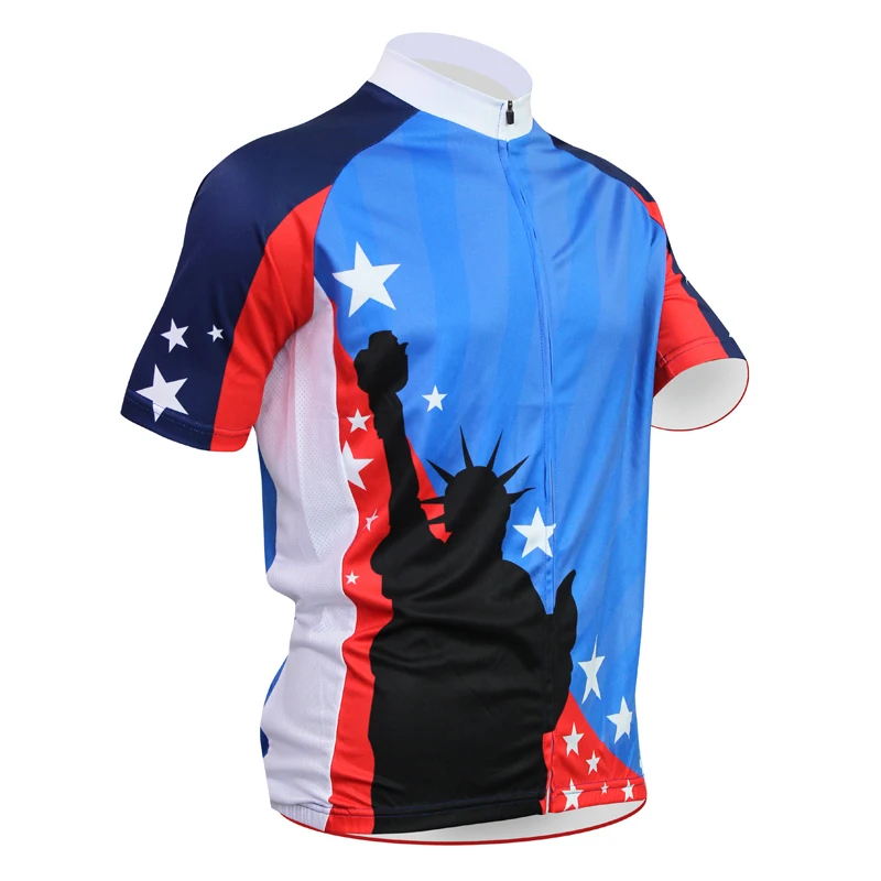 Синяя Статуя Свободы Alien спортивная мужская одежда с коротким рукавом для