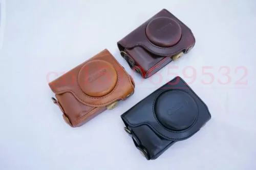 Новый чехол для камеры из искусственной кожи с плечевым ремнем Canon S100 S110 S120|camera case