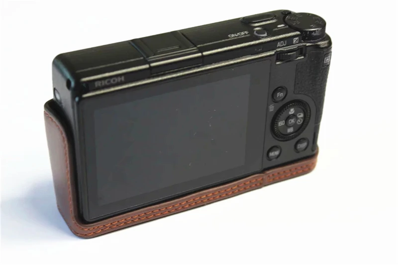 Чехол из искусственной кожи Половина корпуса чехол camere сумка для Ricoh GRIII GR3 GR 3 с