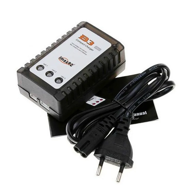 

Ewellsold IMAX B3 Lipo Battery Balance Charger 7.4V 11.1V 2S 3S 110-240V For Quad US plug / EU plug