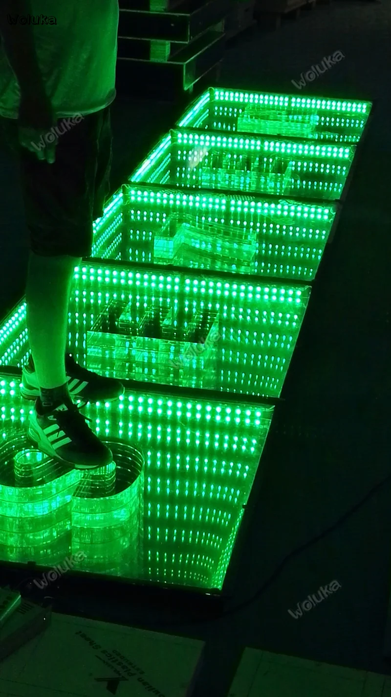 Новая зеркальная лампа с 3D эффектом бездны светодиодное сценическое освещение