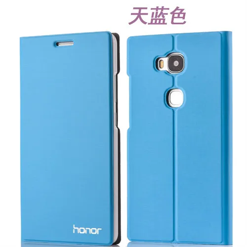 Новое поступление, чехол для huawei Honor 5c/5x, роскошный тонкий стильный флип-чехол, кожаный чехол для huawei Honor 5c Honor 5x, защитная сумка 360 - Цвет: Sky Blue