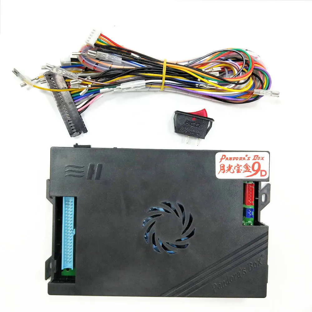 5Pinstick2.8mmbutton Новинка Pandora Box 9D 2222 в 1 Домашняя версия материнская плата для игровой консоли/монета аркадная машина/DIY комплект с переключателем и проводом - Цвет: 5Pinstick2.8mmbutton