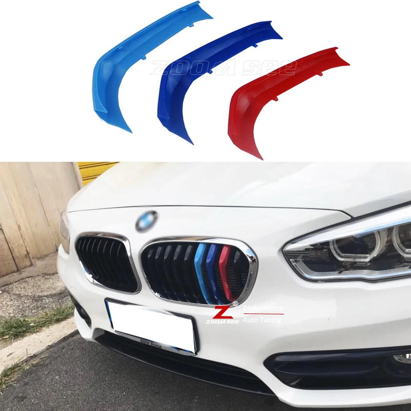 Аксессуары для BMW 1 серии E81 E87 E82 E88 F20 F21 передняя решетка радиатора полосы