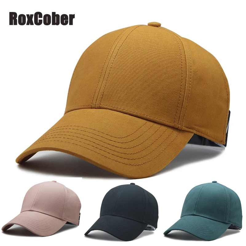 

RoxCober, высокое качество, весна-лето, унисекс, хлопок, одноцветные, регулируемые бейсболки, спортивные шапки, гольф, Snapback, шляпа, козырьки, солн...