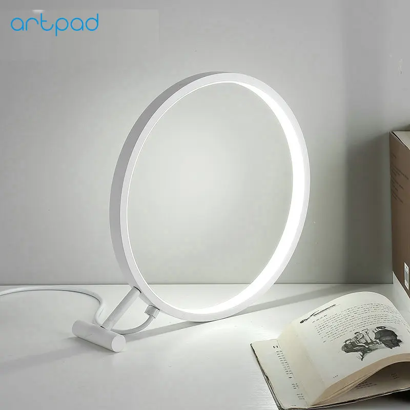 Artpad Desige Deco белая Лупа в форме 18 Вт Светодиодная настольная лампа 220 В для спальни