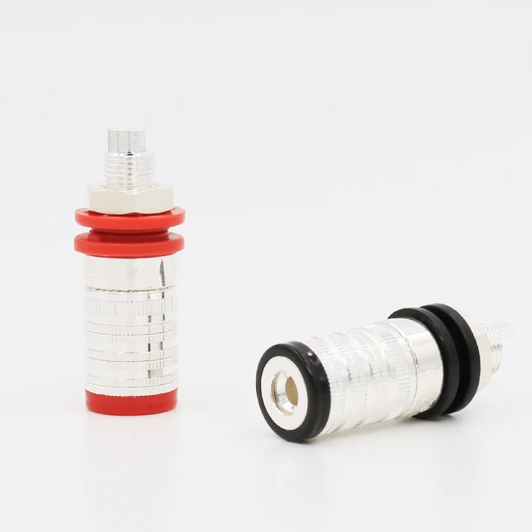 VB004 Посеребренная Клеммная колодка для динамика hifi Разъем динамиков|hifi plug|plug jackplug