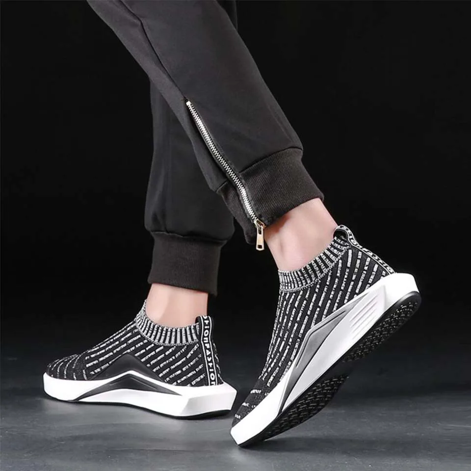 Meixi men's sock flyknitlys running shoes for men summer sneakers male sport man 2017 zapatillas | Спорт и развлечения