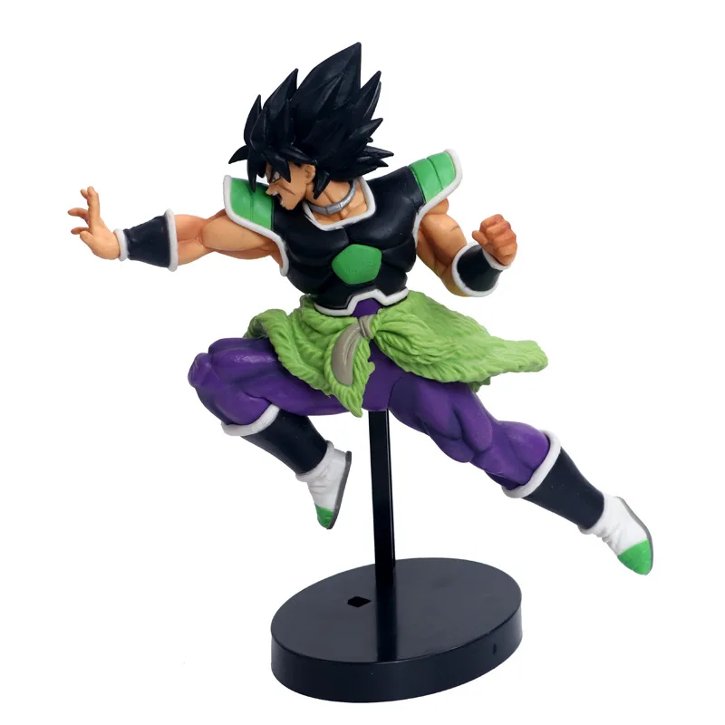 Dragon Ball Z Super Broly Movie Ver. Зеленые волосы против Гоку броли Супер Saiyan боевой формы ПВХ Фигурки Модель DBZ 24 см