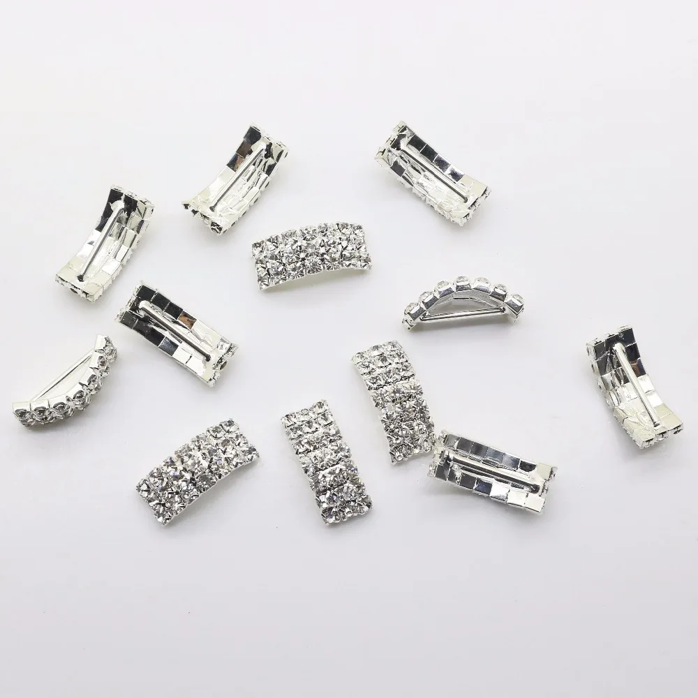 

New Fashion 10Pcs/lot 9*21mm arch diy Jewelry Accessories rhinestones pedestal embellishments caps Decoration For Making