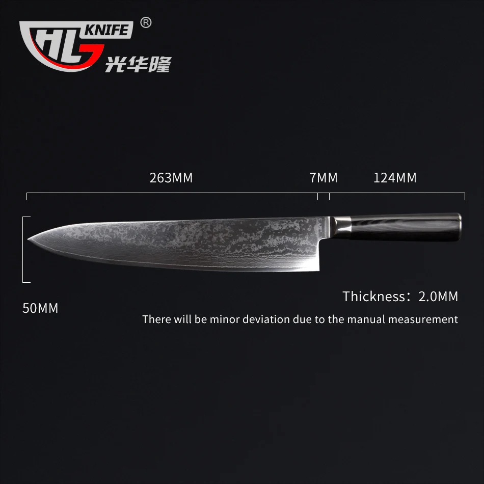 GHL 10 5 дюймовый японский VG10 дамасский мясной нож шеф повара резак для очистки