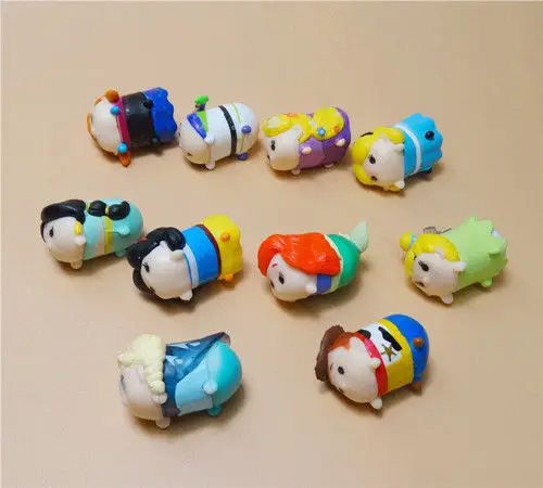 10pcs Princess &amp Toy Story Woody Buzz Lightyear Tsum PVC Action Figure 3.5cm Anime Collectible Model | Игрушки и хобби